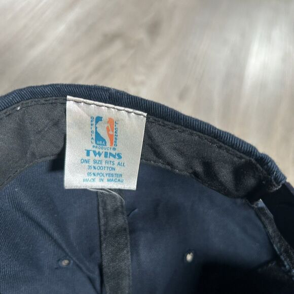 Vintage Houston Rockets Hat Snapback NBA Basketball Twins Blue Plain Logo Cap‎ - Picture 4 of 8